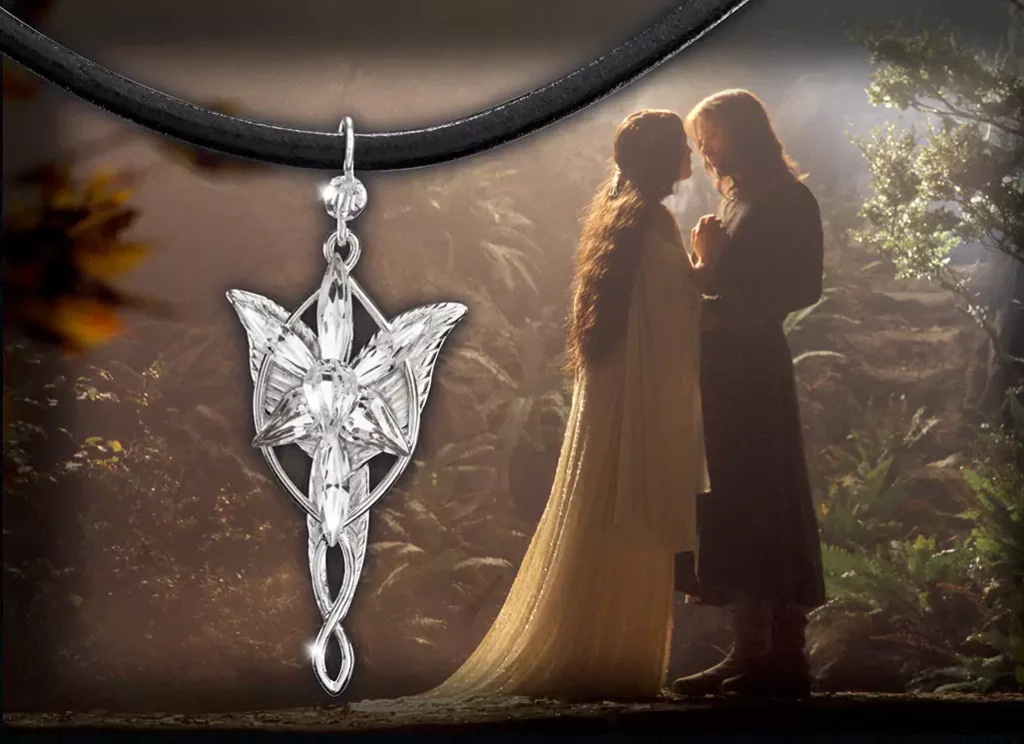 Pendentif Etoile du Soir - Le Seigneur des Anneaux - Arwen - Bronze